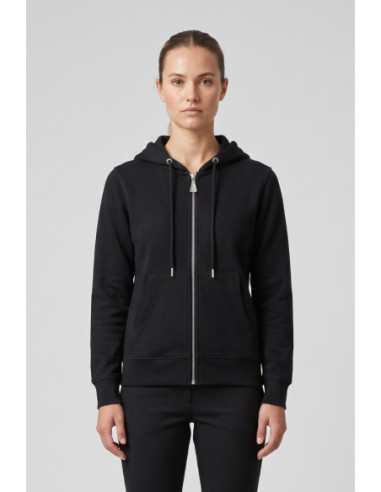 Markup felpa con cappuccio e zip in misto cotone MW9620001 [e26ab027]