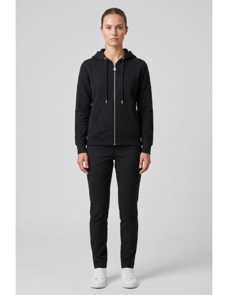 Markup felpa con cappuccio e zip in misto cotone MW9620001 [8c51322e]
