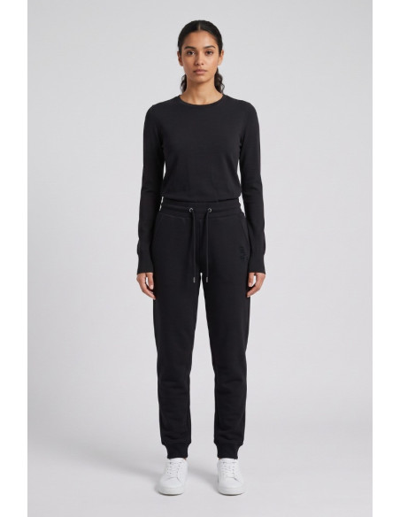 Markup pantaloni in felpa in misto cotone con logo ricamato MW9620002 [04464a03]