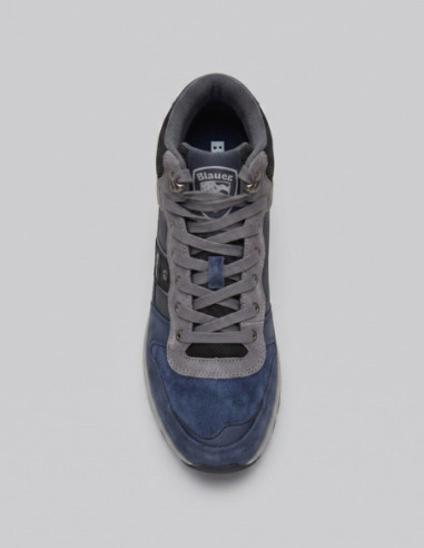 Blauer sneaker mid con scudetto F6OZARK04/NUS [a89a5622]