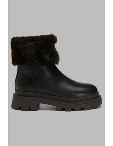Blauer stivaletto con ecopelliccia F6KIMMEL10/NAP [161c7db7]