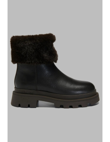 Blauer stivaletto con ecopelliccia F6KIMMEL10/NAP [161c7db7]