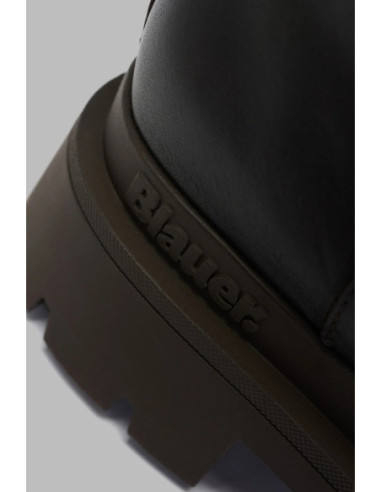 Blauer stivaletto con ecopelliccia F6KIMMEL10/NAP [ca6a79a4]