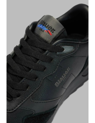 Blauer sneaker in pelle e suede F6RYDER01/LEH [ee05aabe]