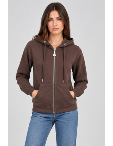 Markup felpa con cappuccio e zip in misto cotone MW9620001 [906aa540]