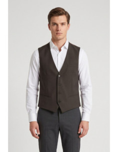 Antony Morato gilet slim fit in misto viscosa a fantasia MMVS00014-FA650392 [ecdfe932]