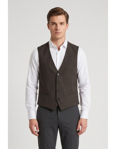 Antony Morato gilet slim fit in misto viscosa a fantasia MMVS00014-FA650392 [ecdfe932]