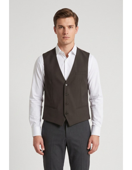 Antony Morato gilet slim fit in misto viscosa a fantasia MMVS00014-FA650392 [ecdfe932]