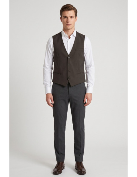 Antony Morato gilet slim fit in misto viscosa a fantasia MMVS00014-FA650392 [82e46b3b]