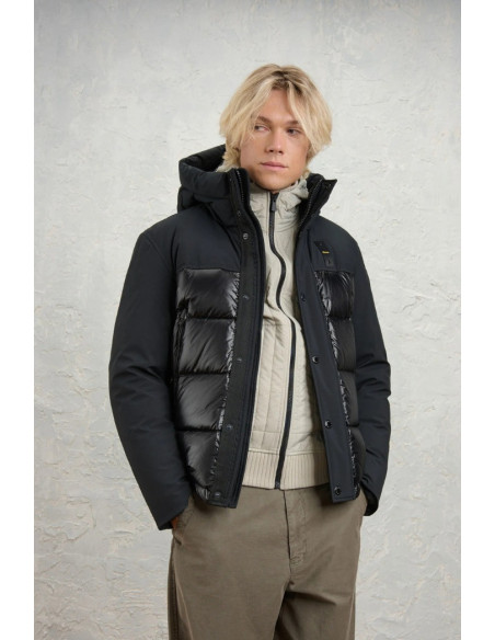 Blauer piumino in nylon e neoprene Brook 26WBLUC03069-006355 [0f659559]