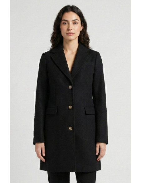 Markup cappotto in panno di misto lana e collo reverse MW9640601 [94edf5a8]