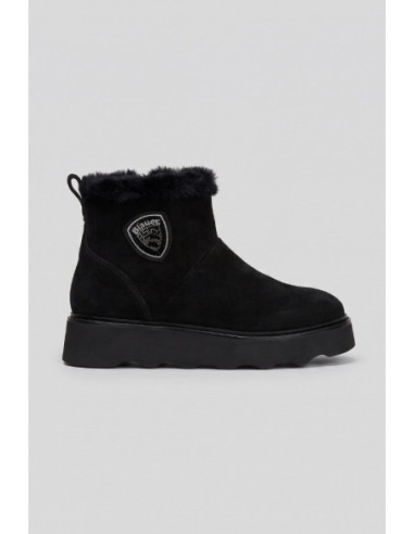 Blauer scarponcino con ecopelliccia F6KYLE01/SWA [ca754c66]