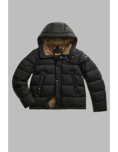 Blauer piumino trapuntato con cappuccio Clipper 26WBLUC03025-007455 [ec192863]