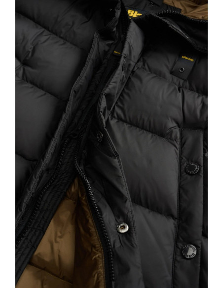 Blauer piumino trapuntato con cappuccio Clipper 26WBLUC03025-007455 [5b04e967]