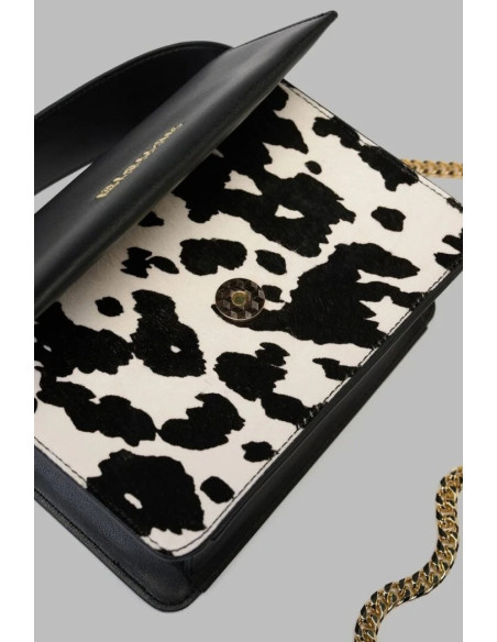 Blauer borsa mini con inserto animalier F6FIM01PON/MIG [74ed5827]