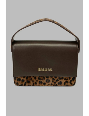 Blauer borsa mini con inserto animalier F6FIM01PON/MIG [f4c9b6c1]