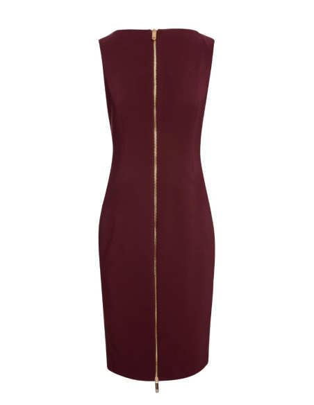 Fracomina abito slim midi in tessuto stretch FR26WD2001W42901 [1c06545b]