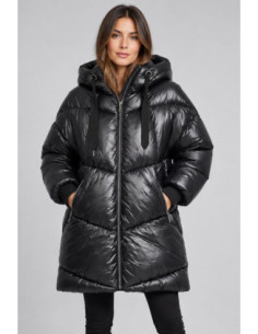 Blash piumino midi in nylon con cappuccio BS2740005 [52df08e7]