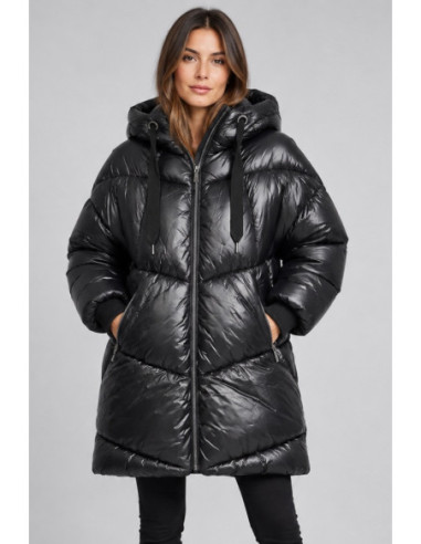 Blash piumino midi in nylon con cappuccio BS2740005 [52df08e7]