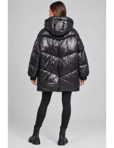 Blash piumino midi in nylon con cappuccio BS2740005 [52df08e7] 2