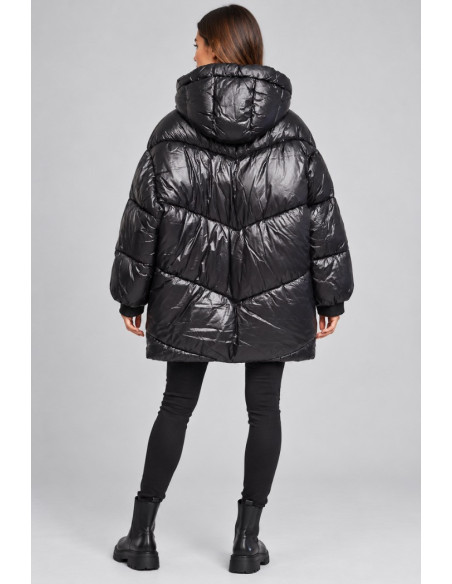 Blash piumino midi in nylon con cappuccio BS2740005 [8bf94bea]
