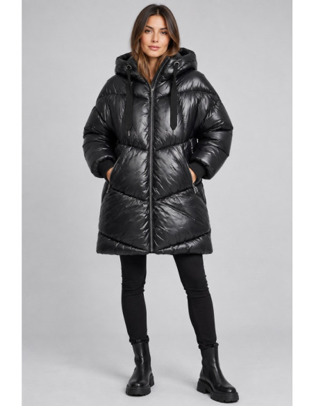 Blash piumino midi in nylon con cappuccio BS2740005 [3ce48aee]