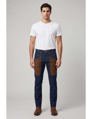 Jeckerson jeans 5 tasche toppa alcantara skinny James AI26JUPPA077JOHN002-D182C [b8c10f03]