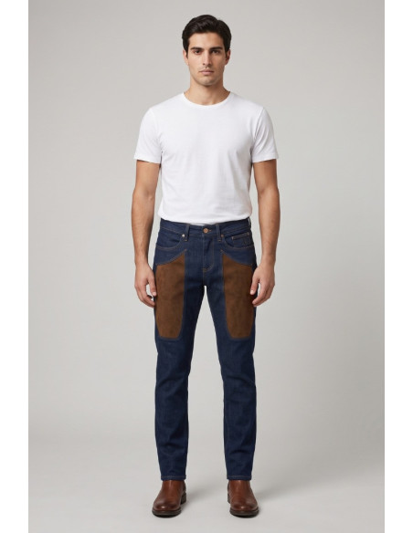 Jeckerson jeans 5 tasche toppa alcantara skinny James AI26JUPPA077JOHN002-D182C [b8c10f03]