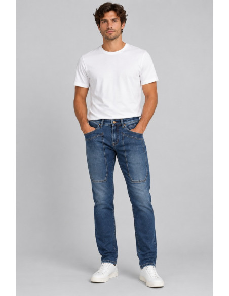 Jeckerson jeans 5 tasche toppa denim slim John AI26JUPPA077JOHN001-D186 [c0cc2718]