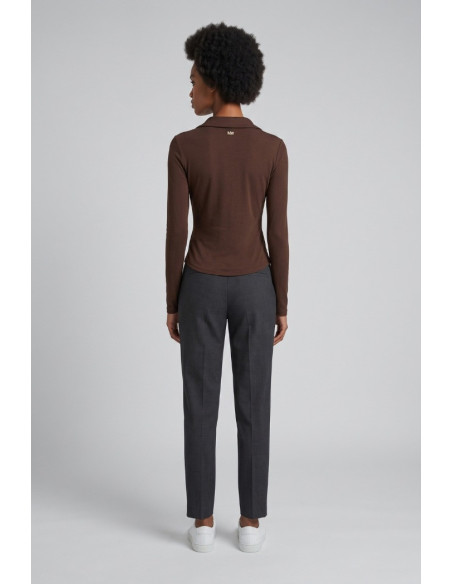 Markup blusa in maglia scollo incrocio MW2610104 [7e4c7bf5]
