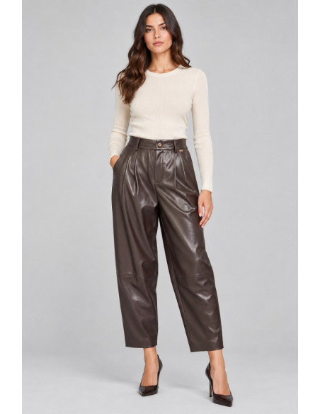 Markup pantalone balloon in ecopelle MW2650108 [b15c92ea]