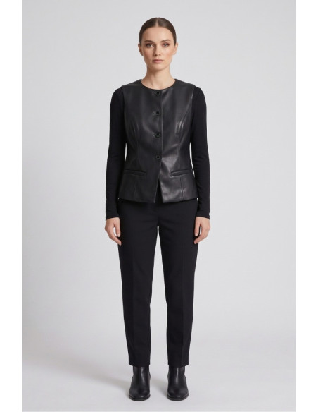 Phard gilet in ecopelle 090683 [ed89b849]
