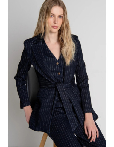 Fracomina blazer regular in denim gessato FR26WJ4013D407D4 [80fd193e]