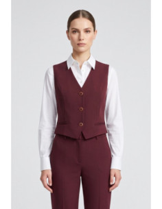 Fracomina gilet regular con scollo a V FR26WJ5005W42901 [452f7374]