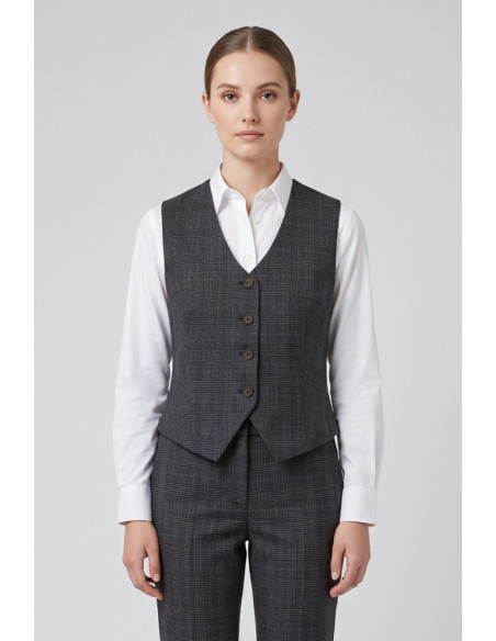 Fracomina gilet slim in principe di Galles FR26WJ5008W575O2 [d1743438]