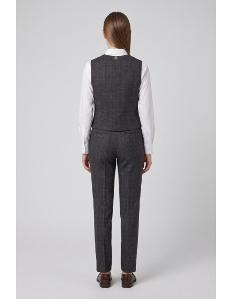 Fracomina gilet slim in principe di Galles FR26WJ5008W575O2 [08527735]