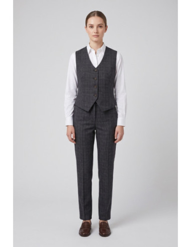Fracomina gilet slim in principe di Galles FR26WJ5008W575O2 [bf4fb631]
