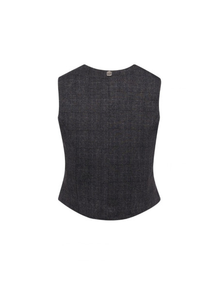 Fracomina gilet slim in principe di Galles FR26WJ5008W575O2 [0d02302b]