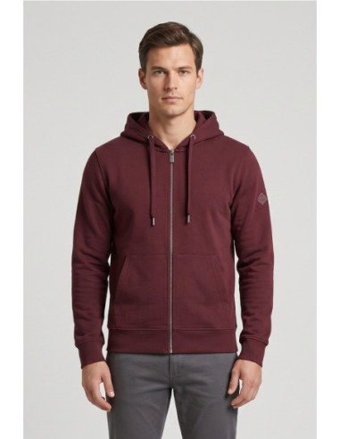 Markup felpa in misto cotone con zip e cappuccio MK22002 [728de422]