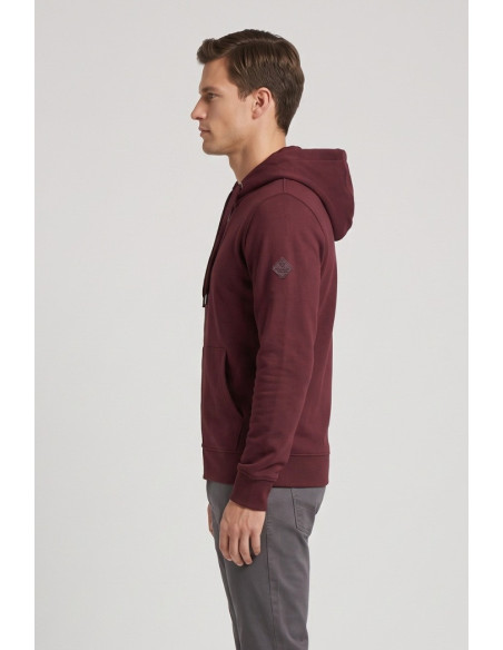 Markup felpa in misto cotone con zip e cappuccio MK22002 [ababa72f]