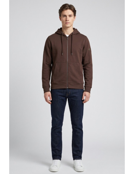 Markup felpa in misto cotone con zip e cappuccio MK22002 [520f5fda]