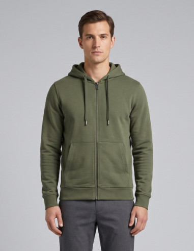 Markup felpa in misto cotone con zip e cappuccio MK22002 [01005fc3]