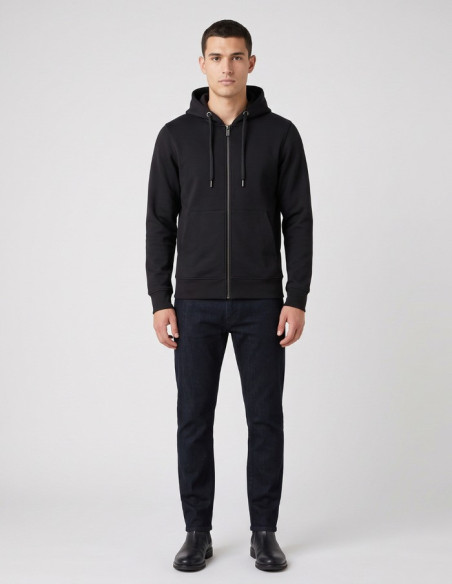 Markup felpa in misto cotone con zip e cappuccio MK22002 [255f0da3]