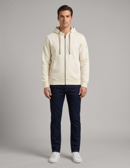 Markup felpa in misto cotone con zip e cappuccio MK22002 [496c3974]