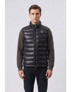 Blauer smanicato con collo alla coreana Atlantic 26WBLUX02220-007284 [992a2b98]