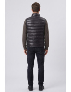 Blauer smanicato con collo alla coreana Atlantic 26WBLUX02220-007284 [992a2b98] 2