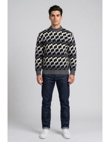 Urban Ring maglia girocollo a fantasia jacquard UR2100063 [a51fff16]