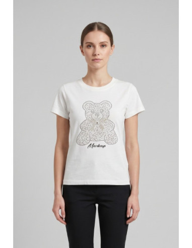 Markup t-shirt girocollo con strass MW2610016 [93f5e3b6]