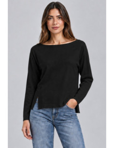 Markup maglia con scollo a barca in misto viscosa MW2600026 [829bb864]