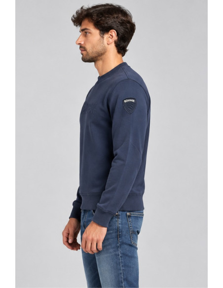 Blauer felpa girocollo classica Crosby 26WBLUF03317-007693 [1e52fcc5]
